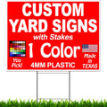 Heavy Duty Yard Signs with H-Stakes Y61153