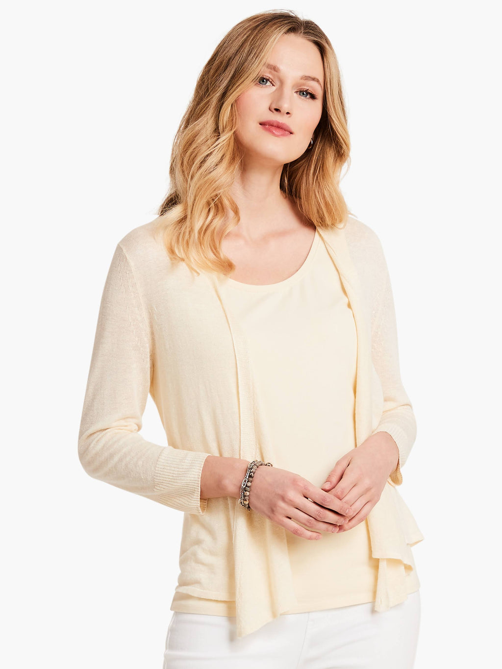 Linen-Blend Cardigan C144686
