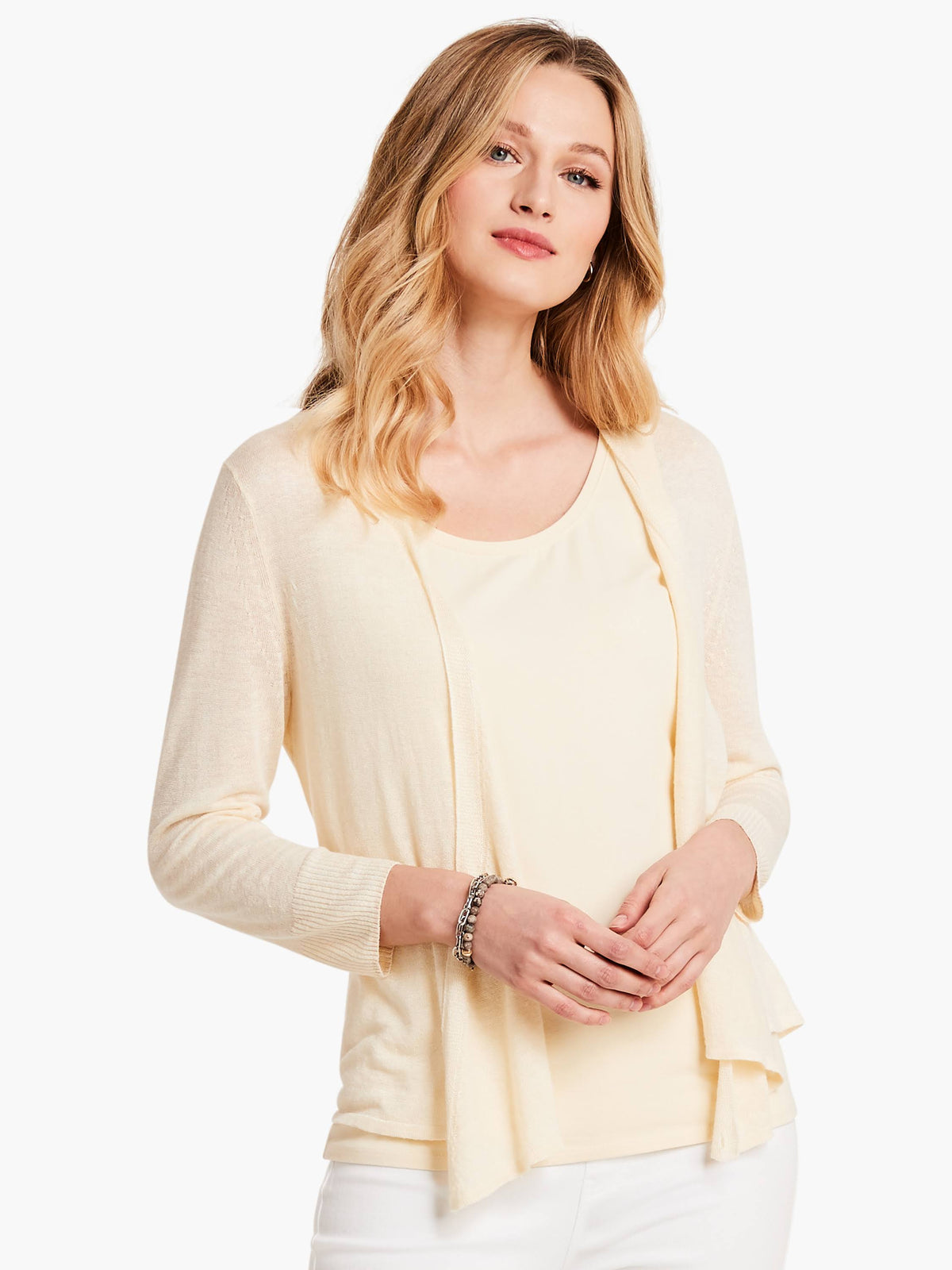 Linen-Blend Cardigan C144686