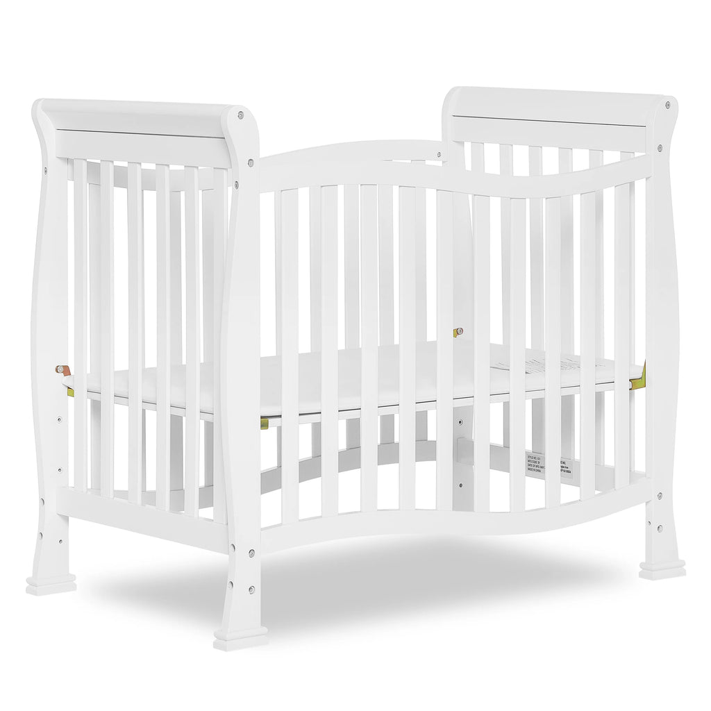White 4-in-1 Convertible Mini Crib A7517