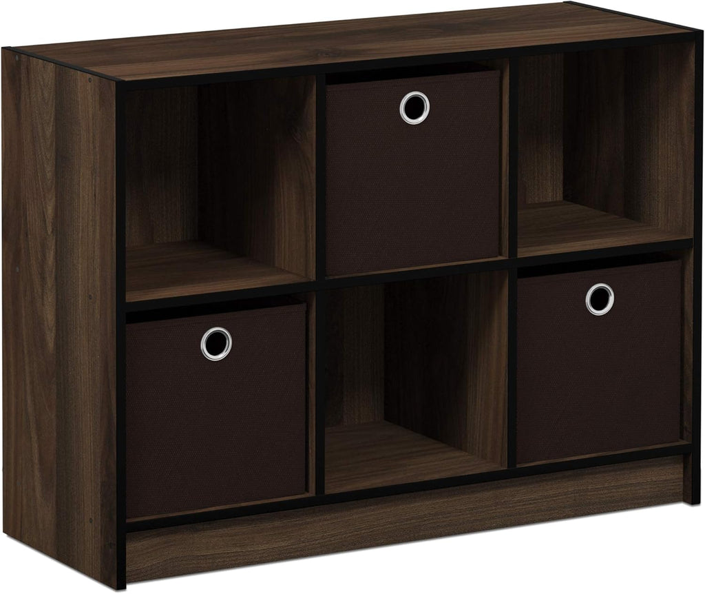 White/Black 3x2 Bookcase Storage X3437