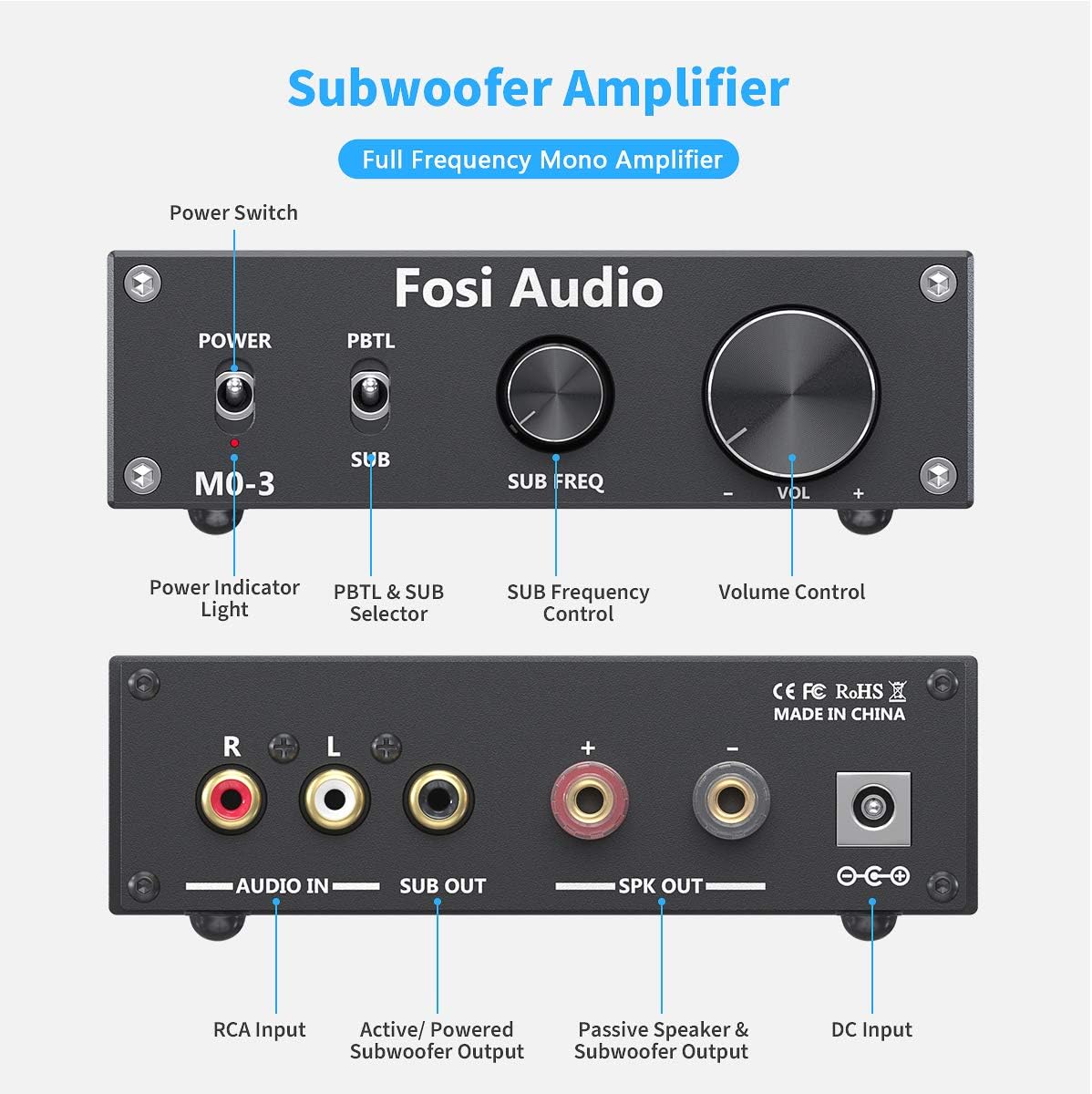 200 Watt Mini Mono Subwoofer Amplifier Pack of 2 Q19616
