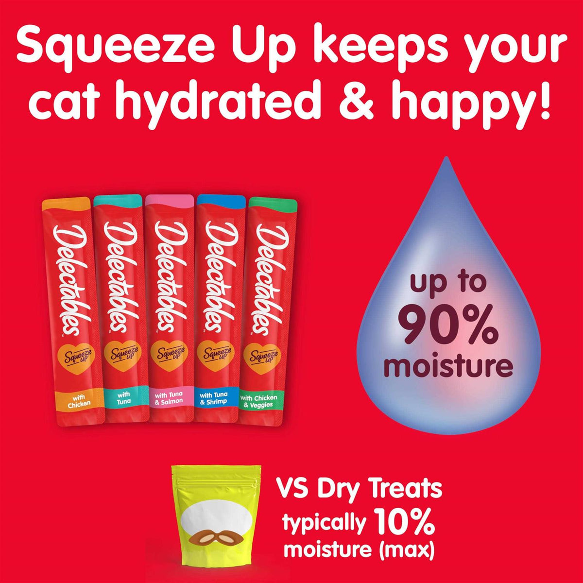 Squeeze Up Variety Pack Lickable Wet Cat Treat Z74197