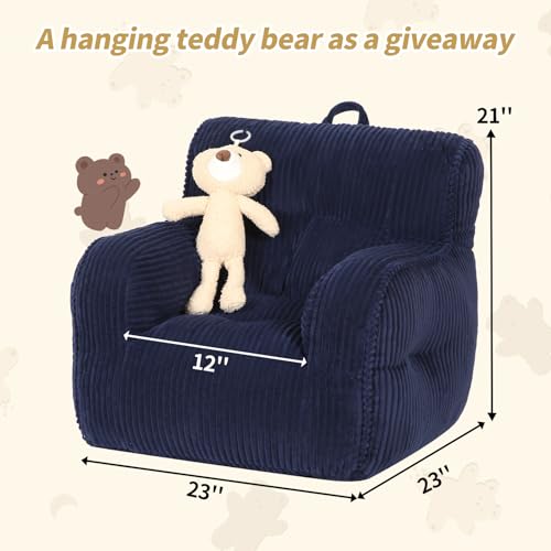 Dark Blue Kids Bean Bag Chair D7717