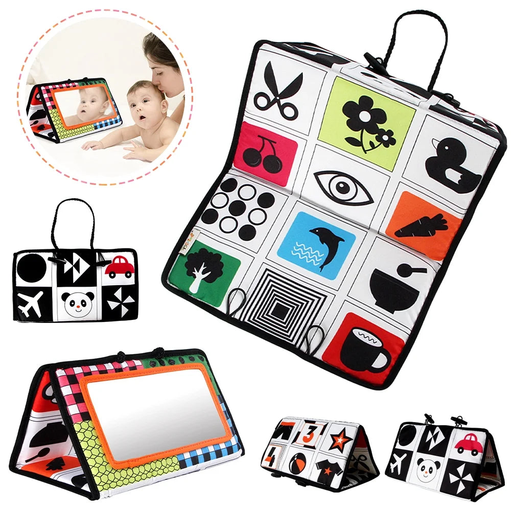 Black and White Tummy Time Floor Mirror P73099