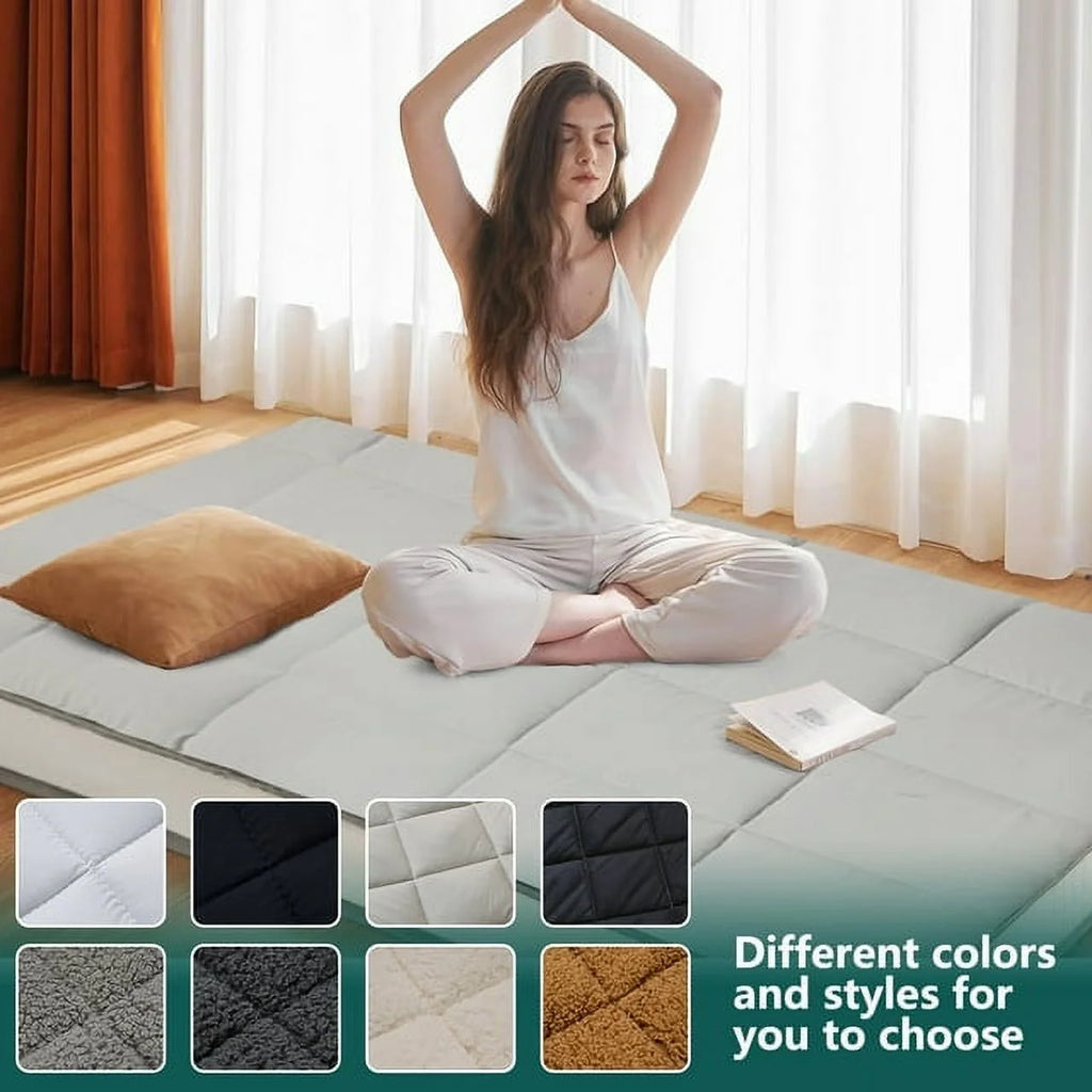 Japanese Floor Mattress Futon Mattress Grey Full Q559571
