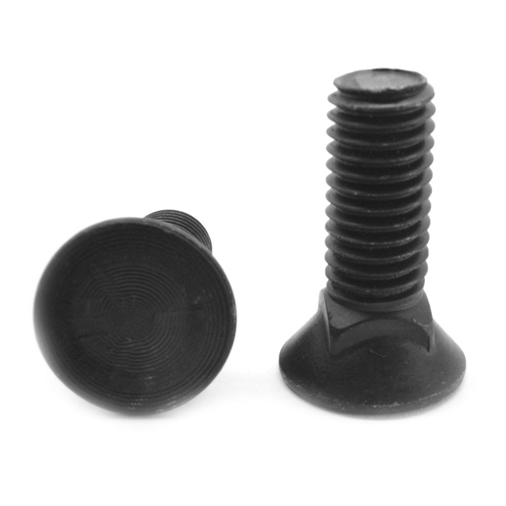 1/2x22-13 x 3x22 Coarse Thread Grade 5 Plow Bolt #3 Flat Head Medium Carbon Steel Black Oxide S953