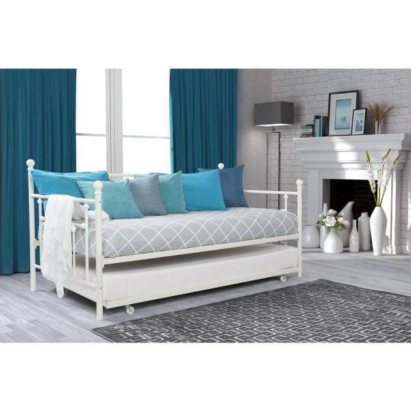White Twin Daybed and Trundle Set U949