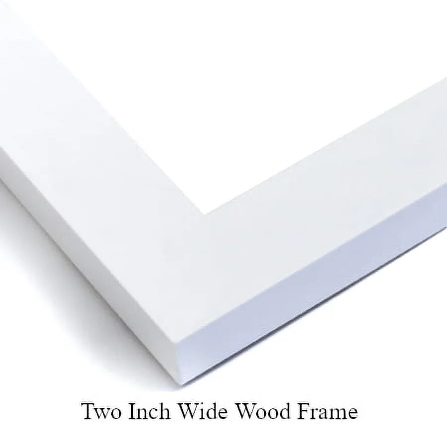 15x15 White Wood Framed Art Print U3067