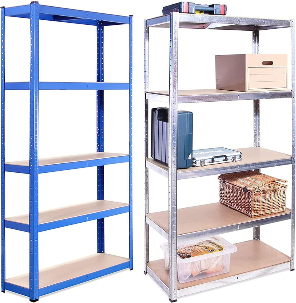 Heavy Duty Garage Shelving Units, 71" H x 35" L x 12" W, Blue V661