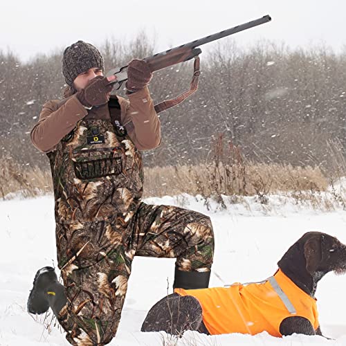 Waterproof Fleece-Lined Insulated Chest Waders with 1600g Boots D2889