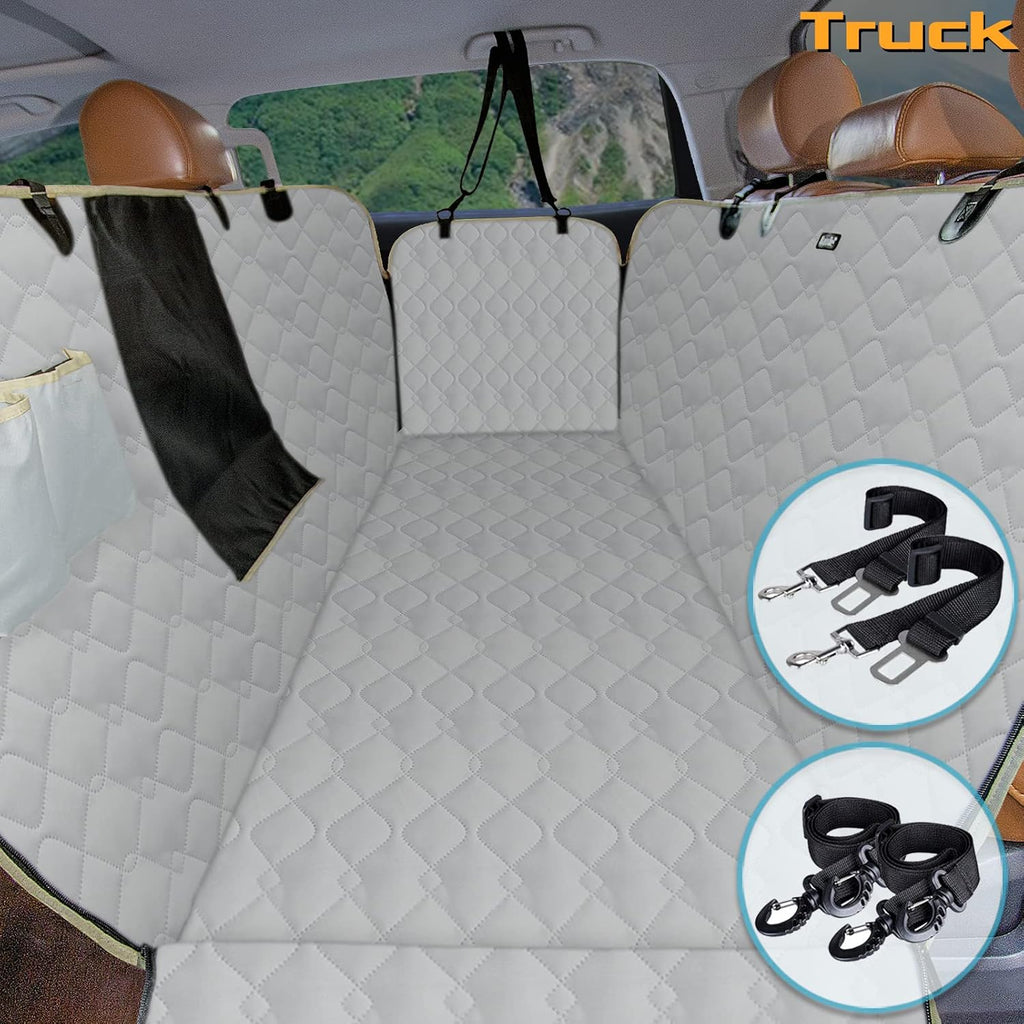 Dog Seat Covers for Cars Back Seat 100% Waterproof with Mesh Visual Window Nonslip Dog Car Hammock Universal Size Pack of 2 K8490