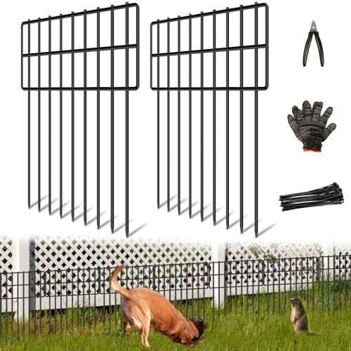 25 Panels 17in x 27ft Rustproof Metal Garden Fencing Animal Barrier C3156