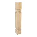 Unfinished Solid Hardwood Kitchen Island Leg K247256