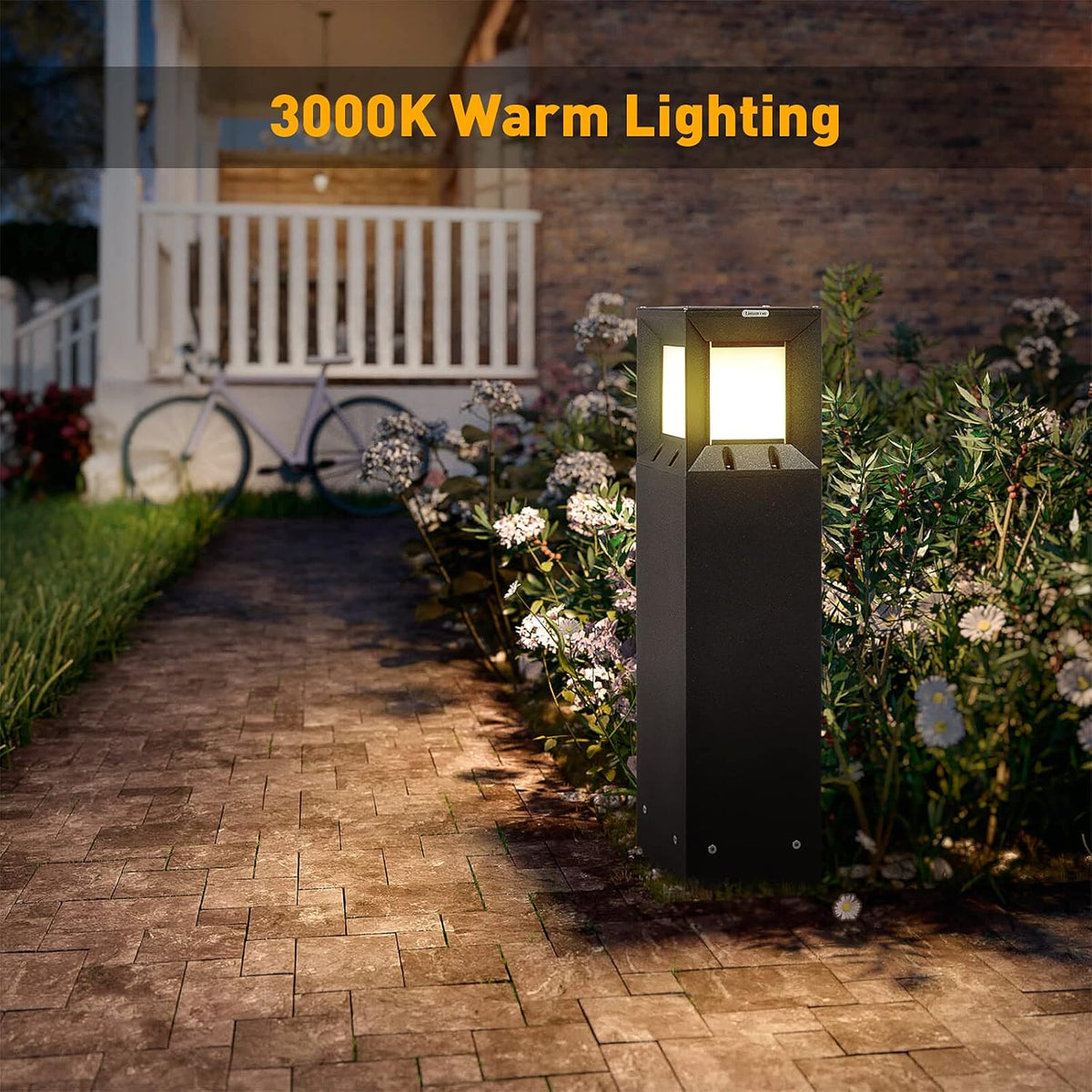 IP54 Waterproof 3000K LED 32 Inches Solar Landscape Path Light R98197