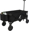 Collapsible Utility Wagon with Wheels Black E5809