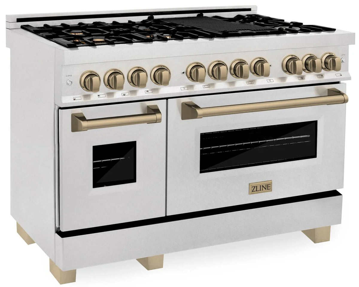 48 in. Gas Burner Electric Oven Stainless Steel G2453