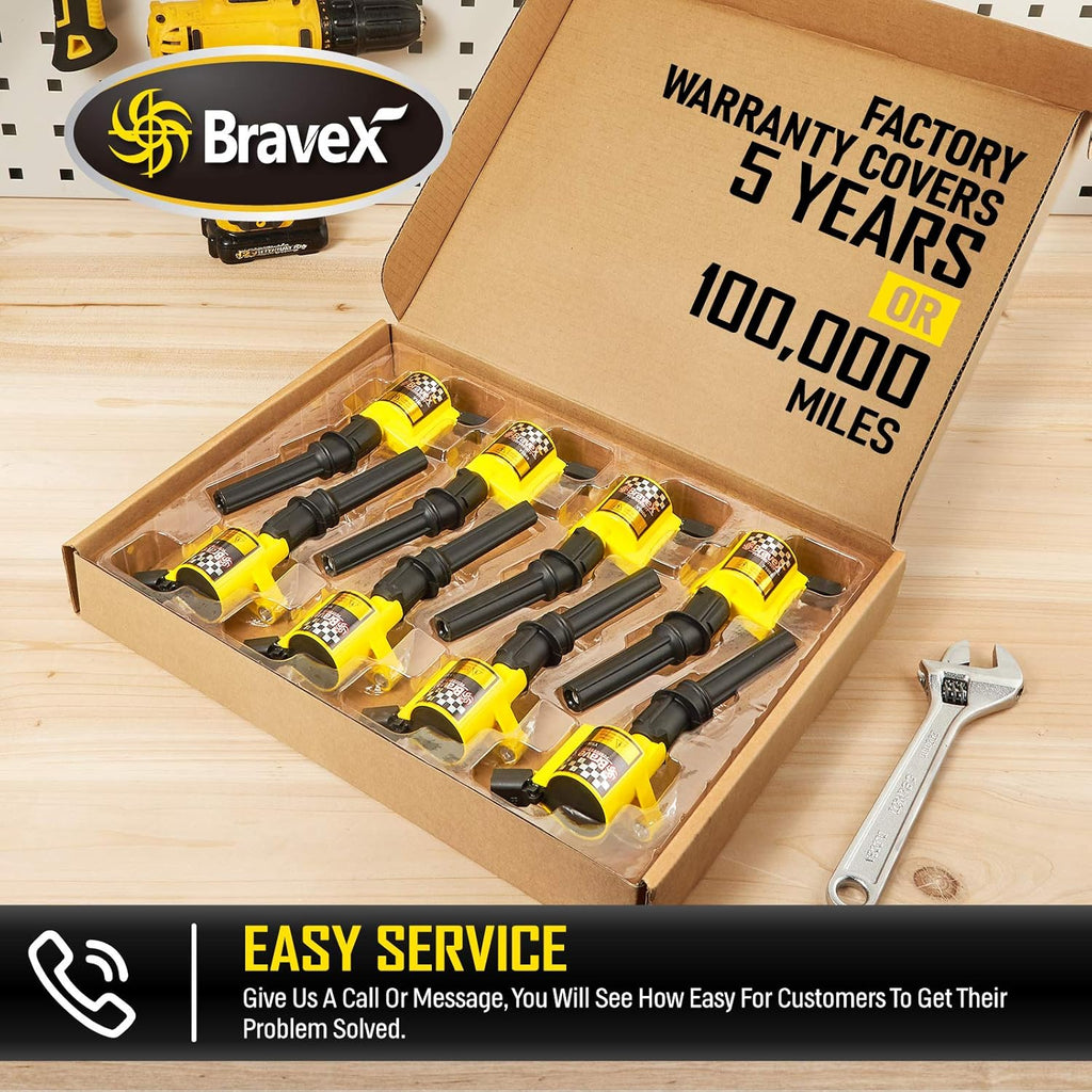 Ignition Coil 8 Pack Yellow Pack of 2 N33770