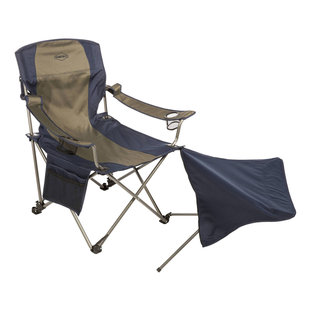 Folding Camping Chair with Footrest 2 Pack E106