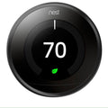 Black Learning Thermostat F6001