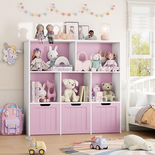 White Toy Storage Organizer with 3 Movable Drawers A881