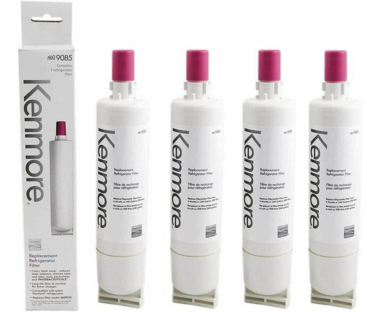 Refrigerator Water Filter Replacement Compatible with Kenmore 46-90410, 469010, 6-9085, 9085, AQUACREST AQF-4396508 K100058