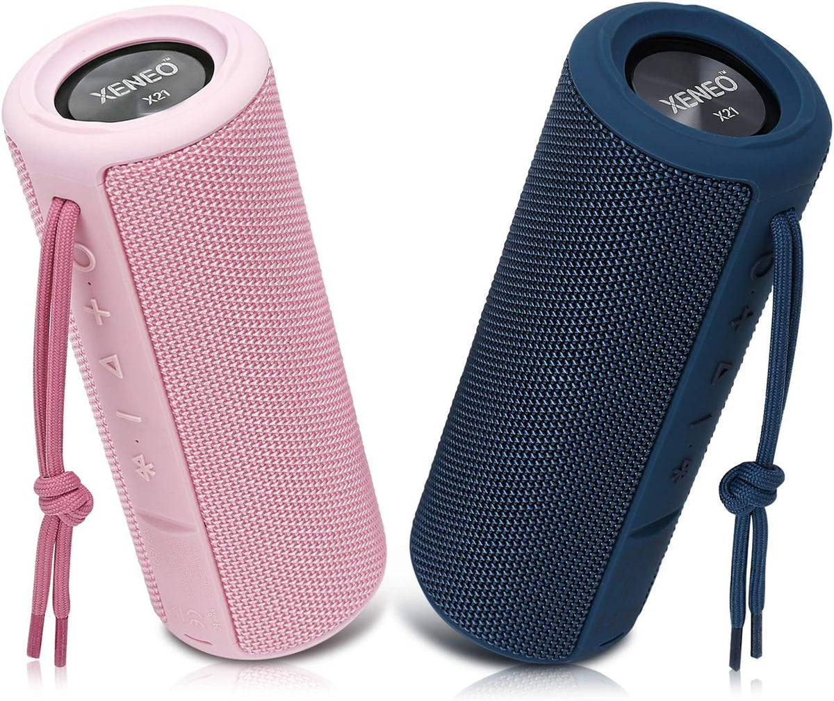 Portable Outdoor Wireless Bluetooth Speaker with FM Radio, Micro SD Card Slot, AUX, Hard Travel Case Included N680758