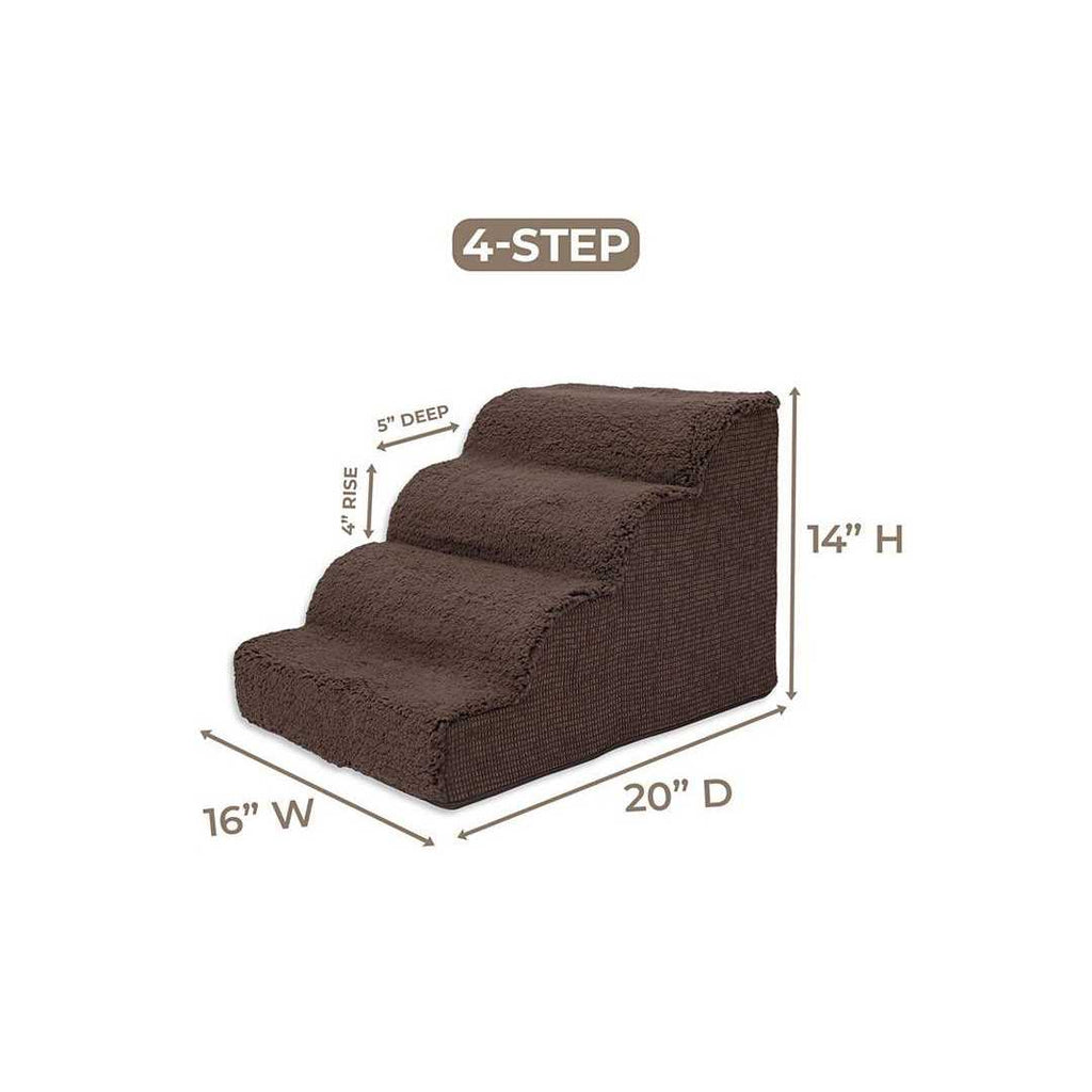High Density Foam Scalloped Sherpa Top 4 Steps K638284