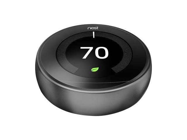 Black Learning Thermostat F6001