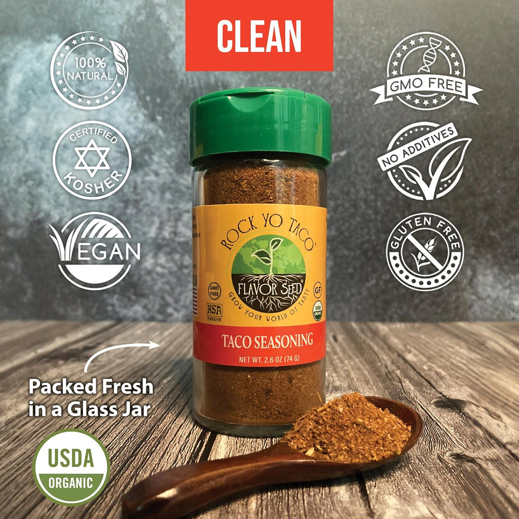 2.6 oz Organic Taco Seasoning Mix Q291