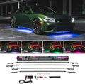 4pc Multi-Color LED Underbody Lighting Kit with Control Box & Remote F21669