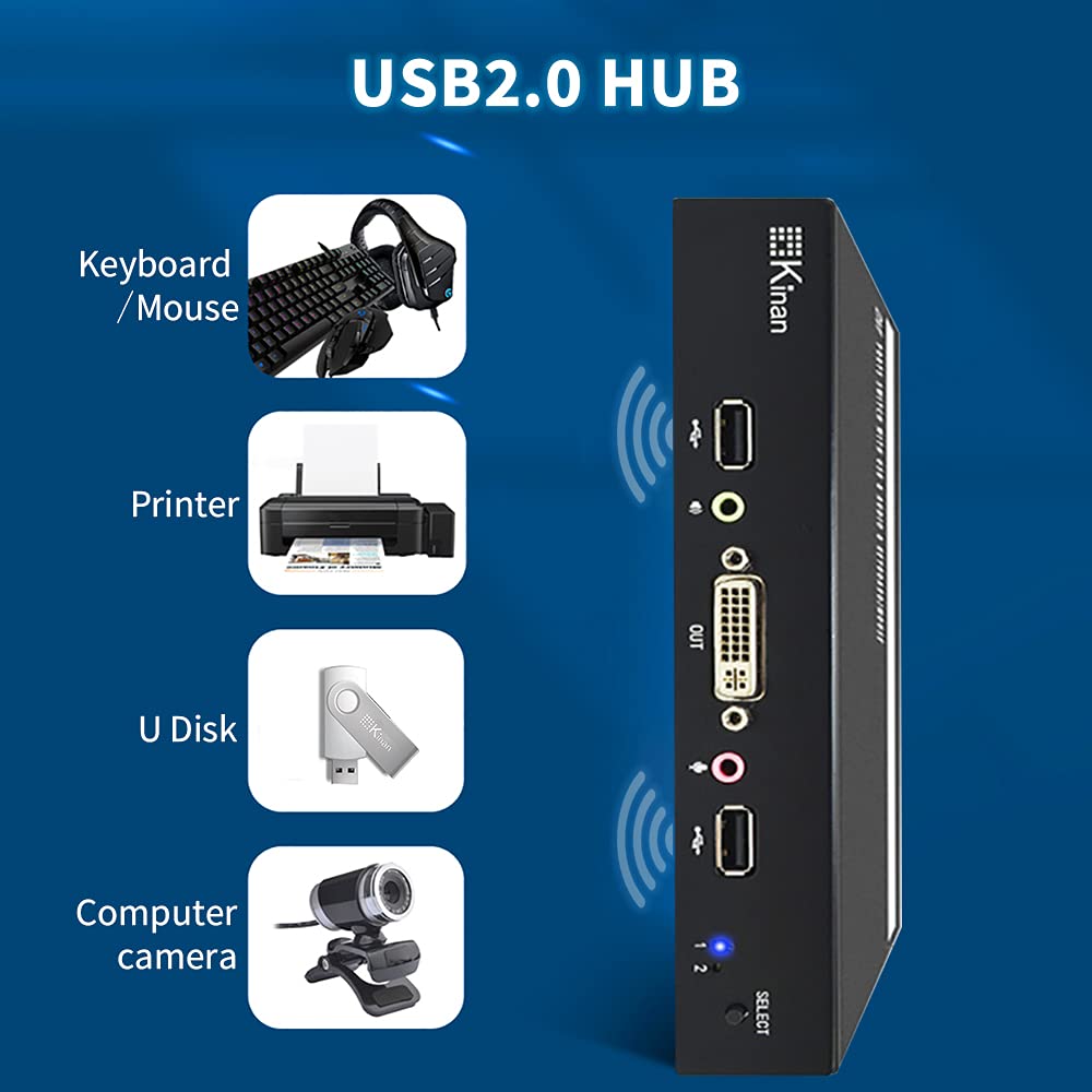 2 Port DVI KVM Switch with Cables D83967