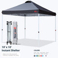10x10 Pop-Up Canopy Tent with Wheeled Bag B422