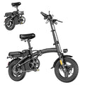 14" Mini Folding Electric Bike with 48V12AH Removable Battery J498
