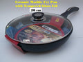 Ceramic Marble Coated Non Stick Cast Aluminium Fry Pan with Lid, 20 cm B38343