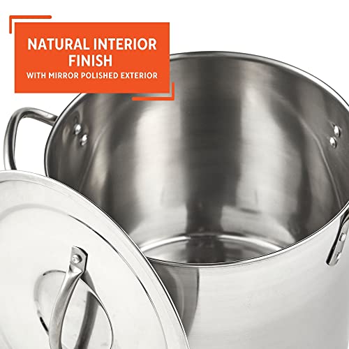 16qt Stainless Steel Stock Pot F34972