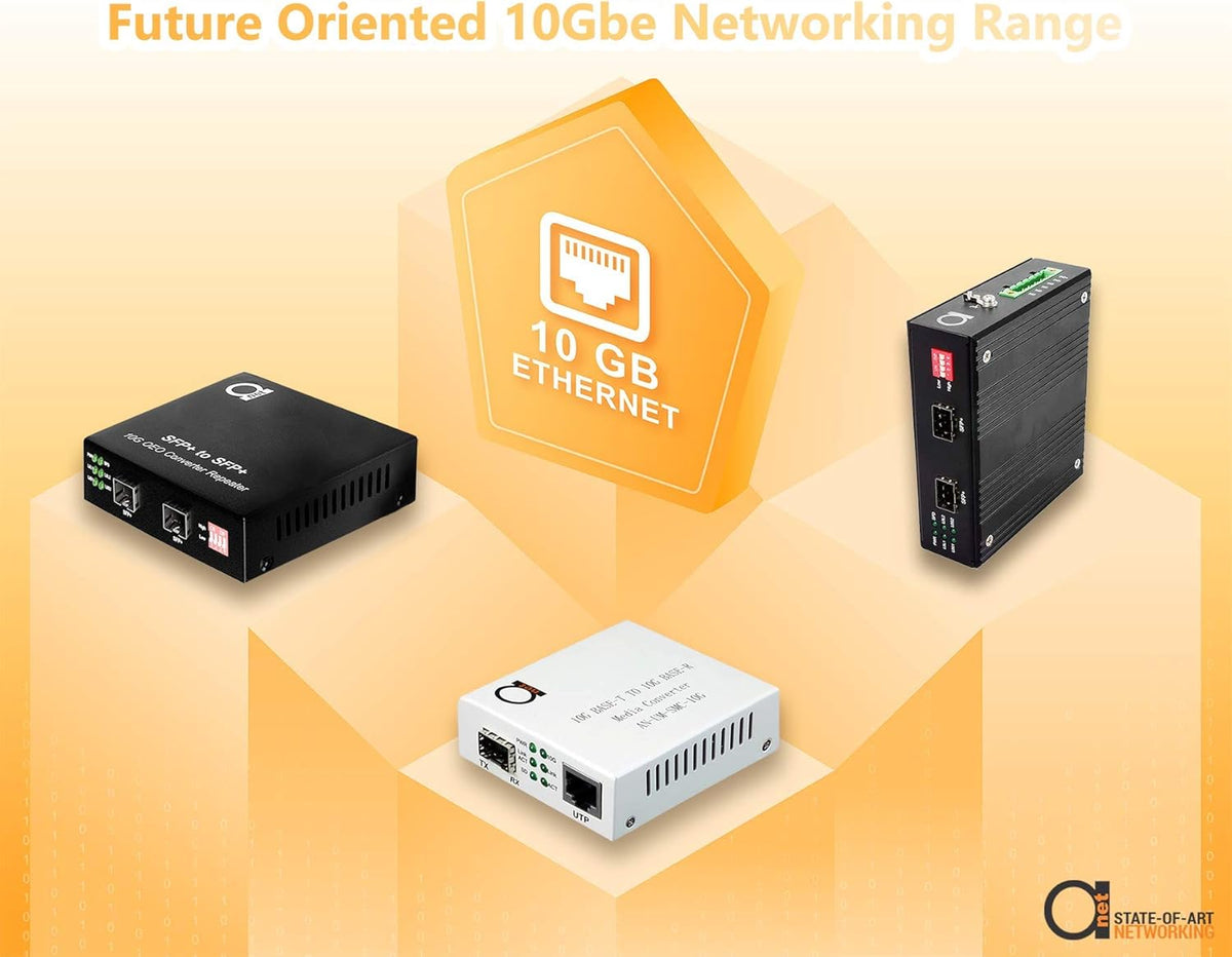 10 Gigabit Fiber to 10G Copper UTP Ethernet Media Converter J756621