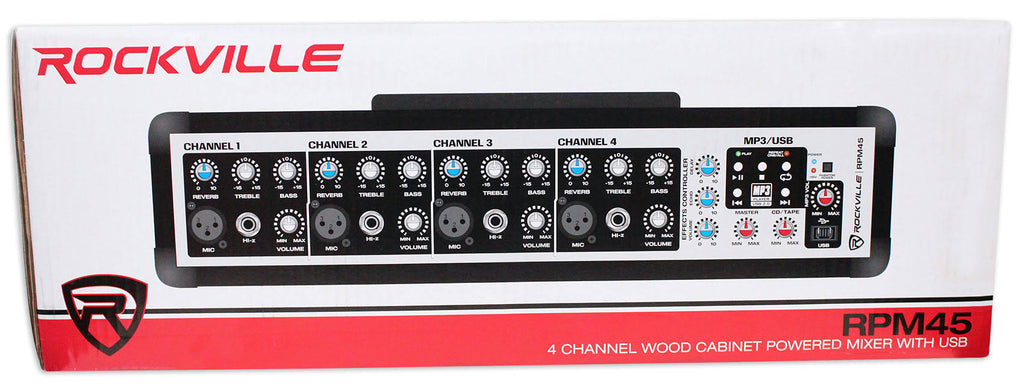2400W Powered 4-Ch Mixer H77760