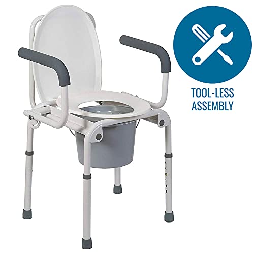 White Steel Portable Toilet W430