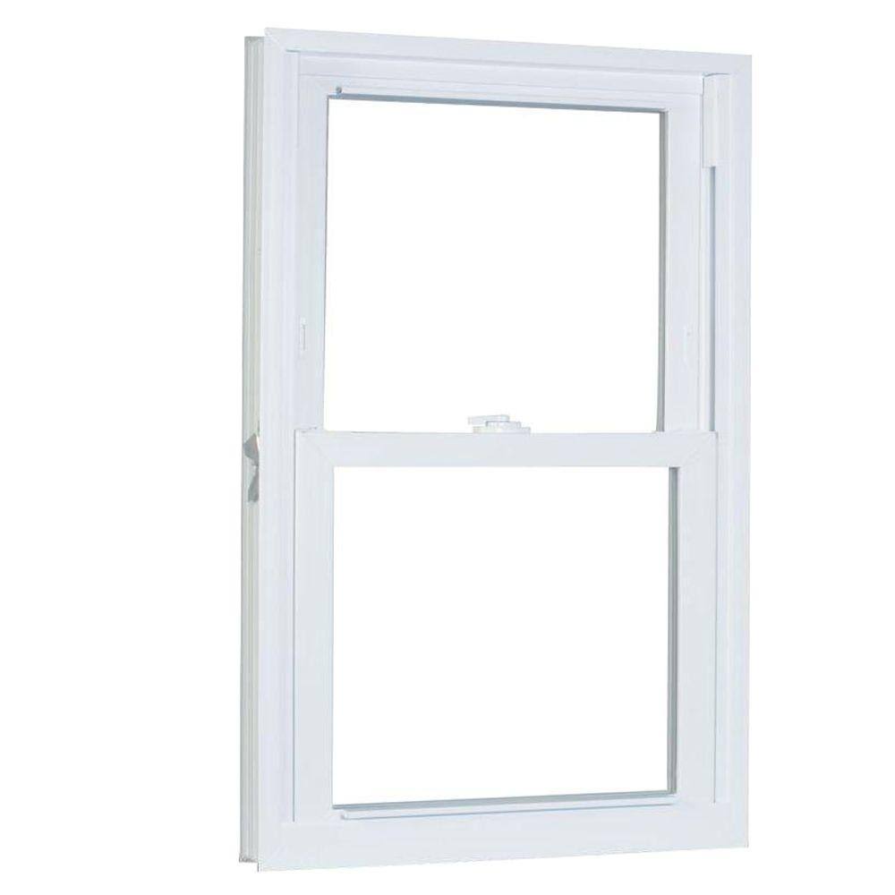 White Vinyl Double Hung Window Z49913