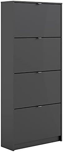 Black 4 Drawer Shoe Cabinet V609780