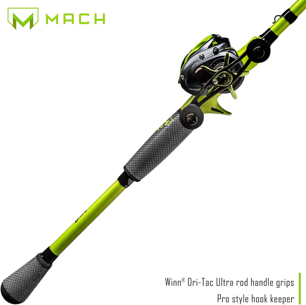 7-Foot 3-Inch 1-Piece IM8 Graphite Fishing Rod and Casting Reel Combo J54212