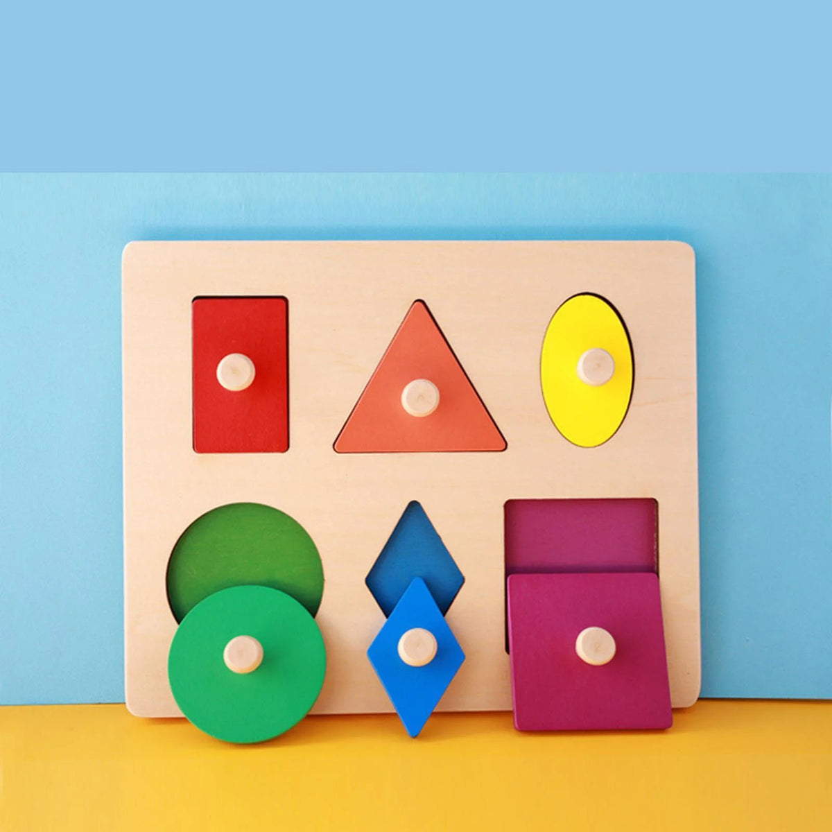 Wooden Shape Puzzles Educational Toy W120