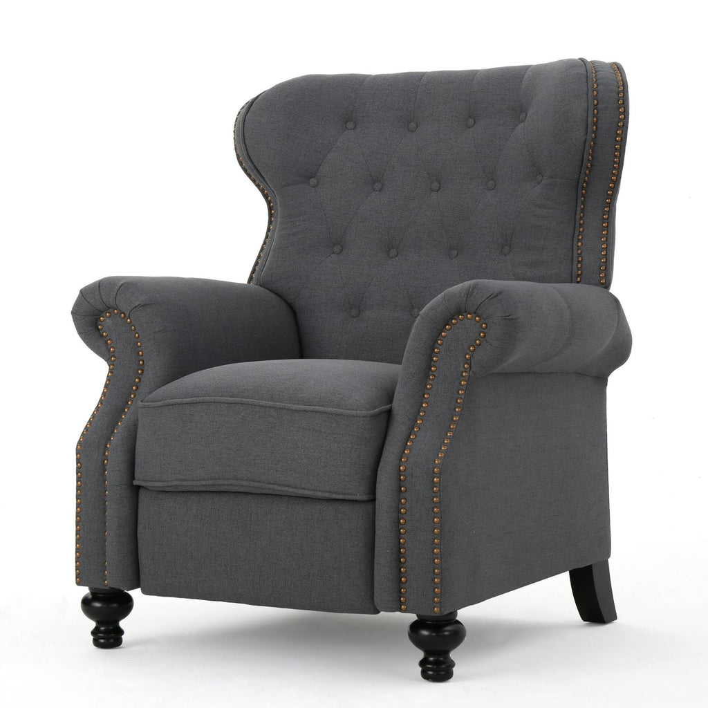Tufted Recliner Charcoal N660