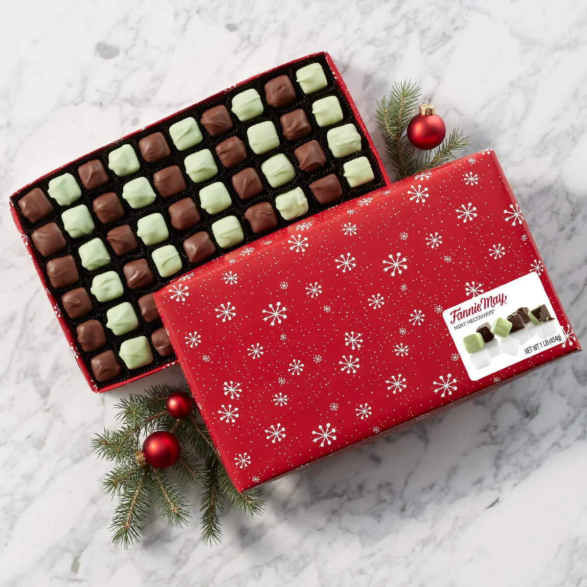 Milk Chocolate And Pastel Candy With A Mint Chocolate Center, 1 Lb Y51078