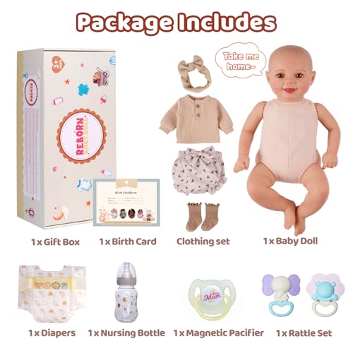 17Inch Soft Vinyl Realistic Poseable Baby Doll I5437
