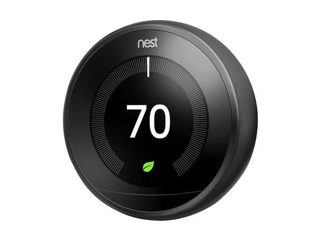 Black Learning Thermostat F6001