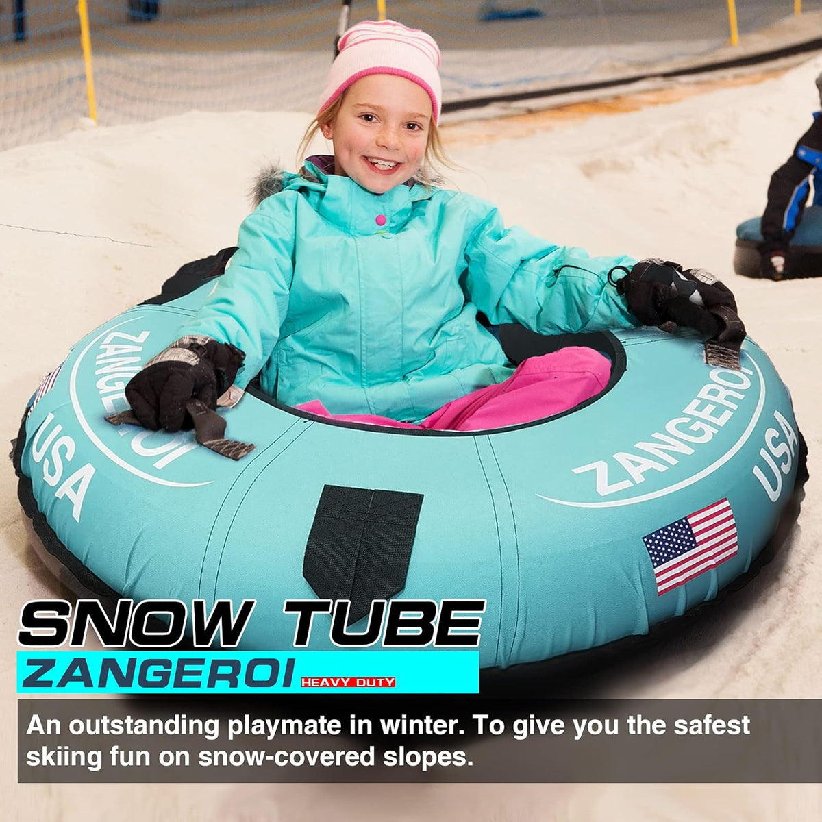45 inch Heavy Duty Inflatable Snow Tube with Cover U802160
