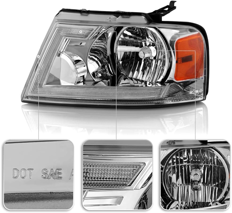 Chrome LED Headlights Pair X732861
