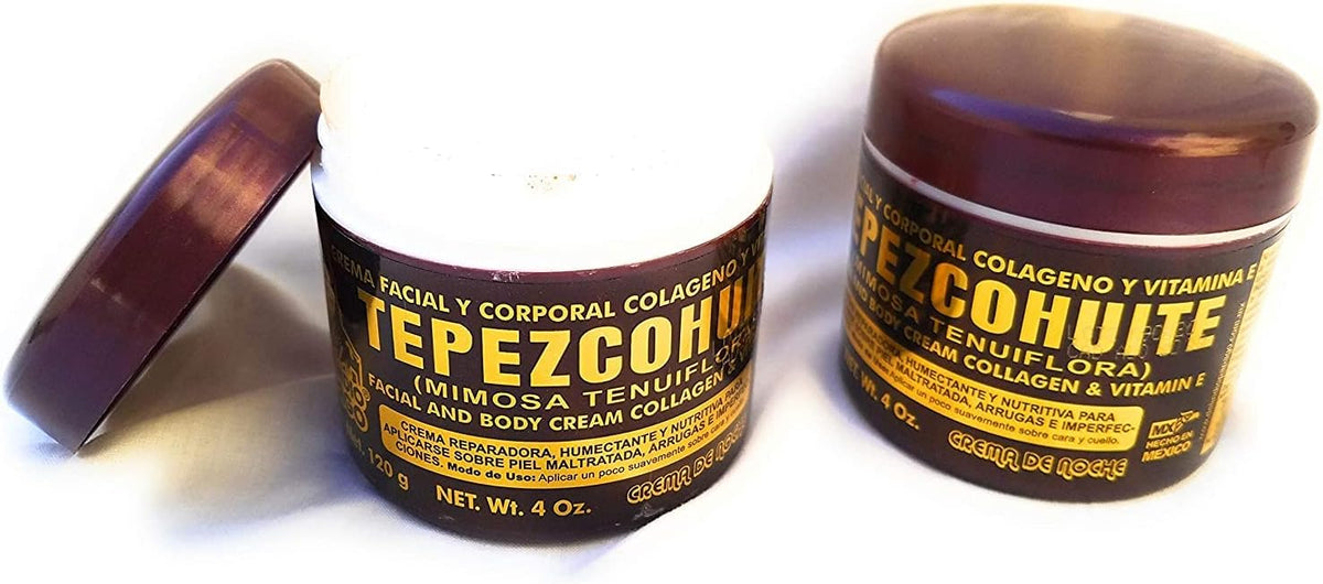 Tepezcohuite Night Facial Skin Cream 60g / 2.02 Fl Oz + Neutral Soap with Tepezcohuite 125g Bundle X61919